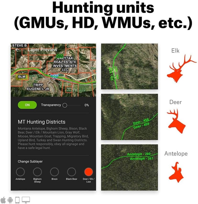 onX Elite: Nationwide Digital Map Membership for Phone, Tablet, and Computer - Color Coded Land Ownership - 24k Topo - Hunting Specific Data - Updates Hunt Chip