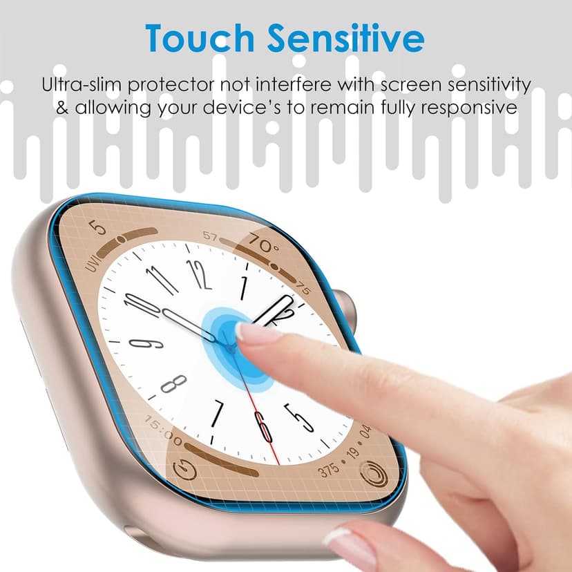 UniqueMe 6 Pack for Apple Watch Screen Protector 40mm, Apple Watch SE 3/SE 2/SE Series 6/5/4 Screen Protector [Upgrade Flexible Film] Anti-Scratch [Non-Bubbles] Soft HD TPU Clear Film for iWatch 40mm