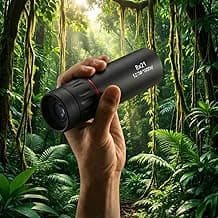8x21 HD Monocular Telescope Optical, Clear Vision Pocket Scope & High Power, Mini Monoculars for Men Women, Outdoor Gear for Camping, Hunting, Sports, Travel