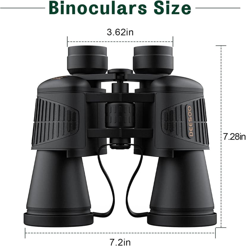 20x52 Binoculars for Adults High Powered - HD Large View Binoculars with Low Light Vision - Professional Binocular for Bird Watching Hunting Travel Cruise Outdoor Sports - Gifts for Women