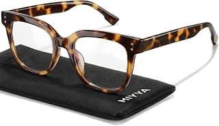 miyya Blue Light Glasses for Women & Men – Oversized UV & Blue Light Blocker Chunky Frames, All-Day Comfort, Stylish Eyewear