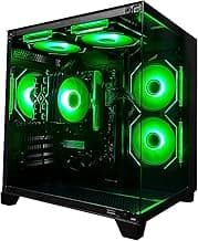ALCPOK PC Gaming Desktop AMD Ryzen 7 5700G RAM 16G 3200MHz DDR4 1TB M.2 Prebuilt Computer Tower 550W Bronze Power Supply ARGB Air Colling Computer for Office Game