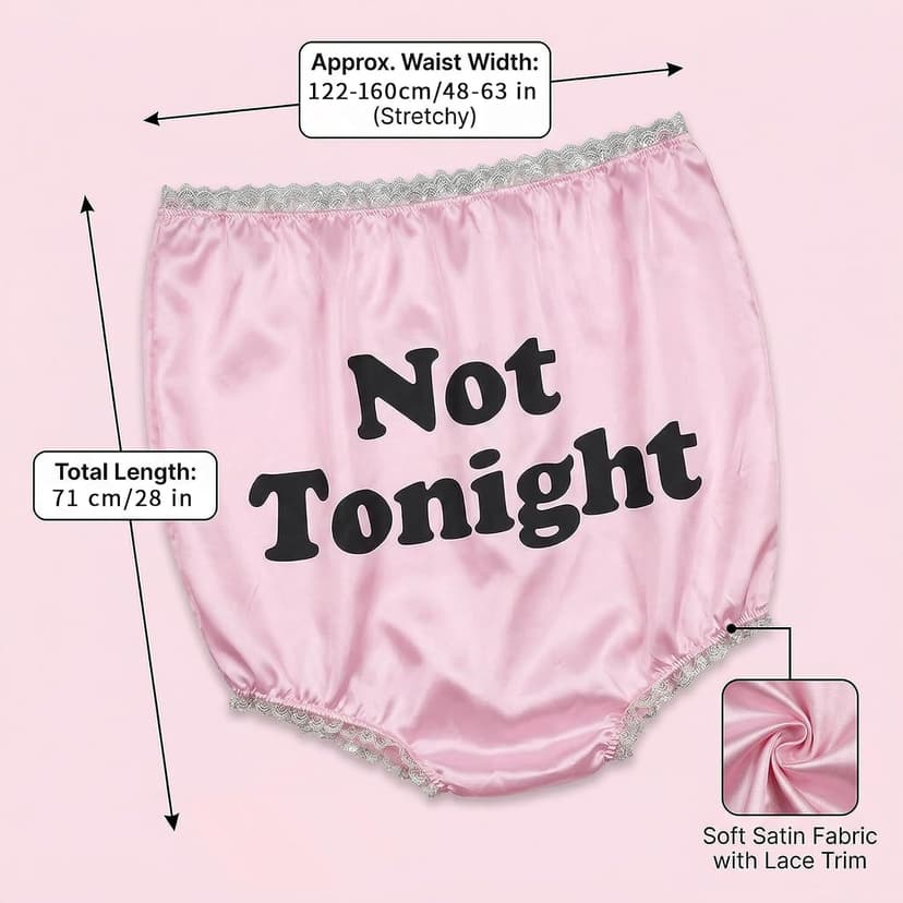 Hosrnovo Funny Underwear for Women, 28Inches Big Granny Panties Gag Gifts for Adults Men