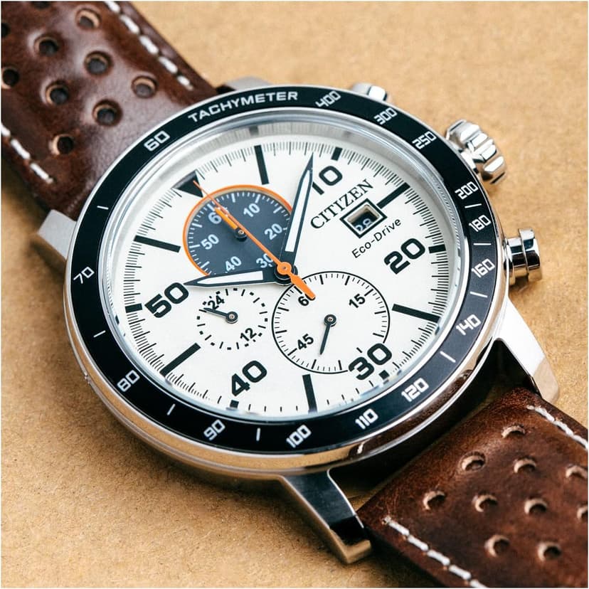 Citizen Men's Eco-Drive Weekender Brycen Chronograph Watch Stainless Steel Case
