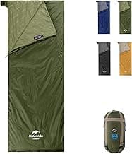 Naturehike Lightweight Compact Sleeping Bag, 59℉/32℉ Envelope Ultralight Backpacking Sleeping Bag Portable, Waterproof with Compression Sack for Cold&Warm, Camping, Traveling, Hiking