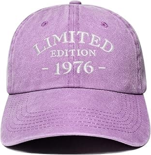 50th Birthday Gifts for Him Her, 50 Year Old Gifts Ideas, Adjustable Washed Cotton Embroidered Baseball Cap B0FJRQ6JCK