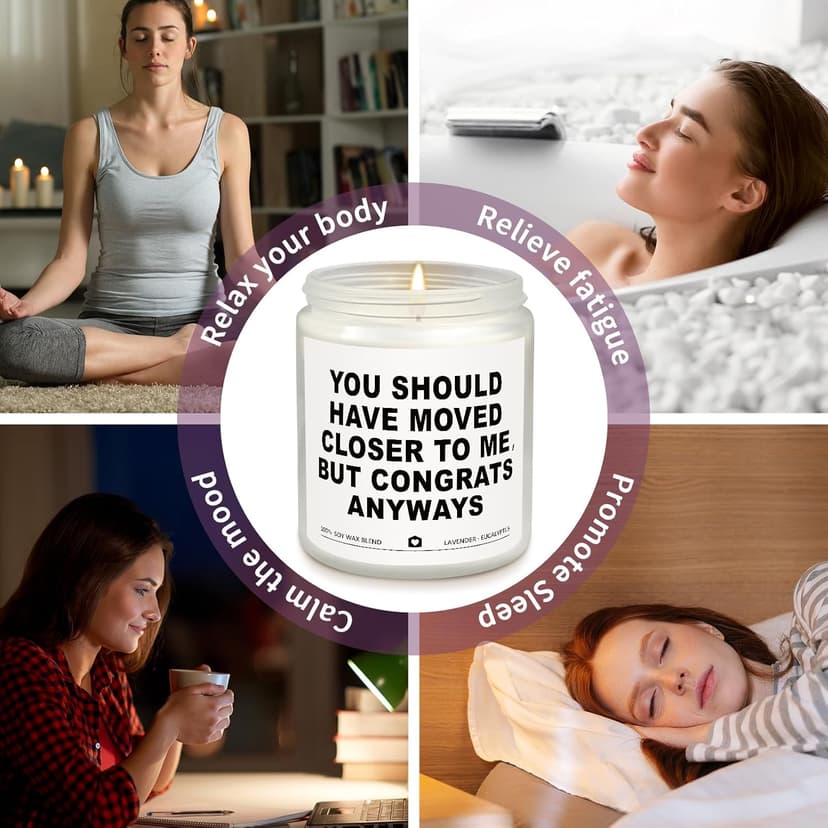 Housewarming Gifts New Home, Best Housewarming Gifts 2025 - Handmade Lavender Scented Candle - New Home Gift Candle Ideas, House Warming Gift for Friends Couple New Homeowner (7oz)