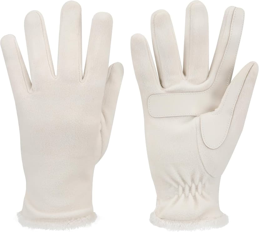isotoner womens Stretch Fleece Gloves With Microluxe Lining and Smart Touch Technology