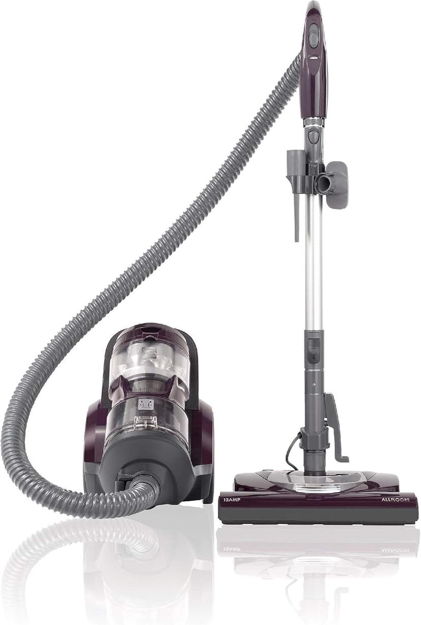 Kenmore 22614 Pet Friendly Lightweight Bagless Compact Canister Vacuum with Pet Powermate, HEPA, Extended Telescoping Wand, Retractable Cord and 2 Cleaning Tools-Purple