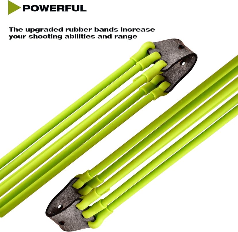 NERUB Hunting Professional Slingshot Set Wrist Slingshot Rocket Hunting Slingshots with Heavy Duty Launching Bands High Velocity Hunting Catapults