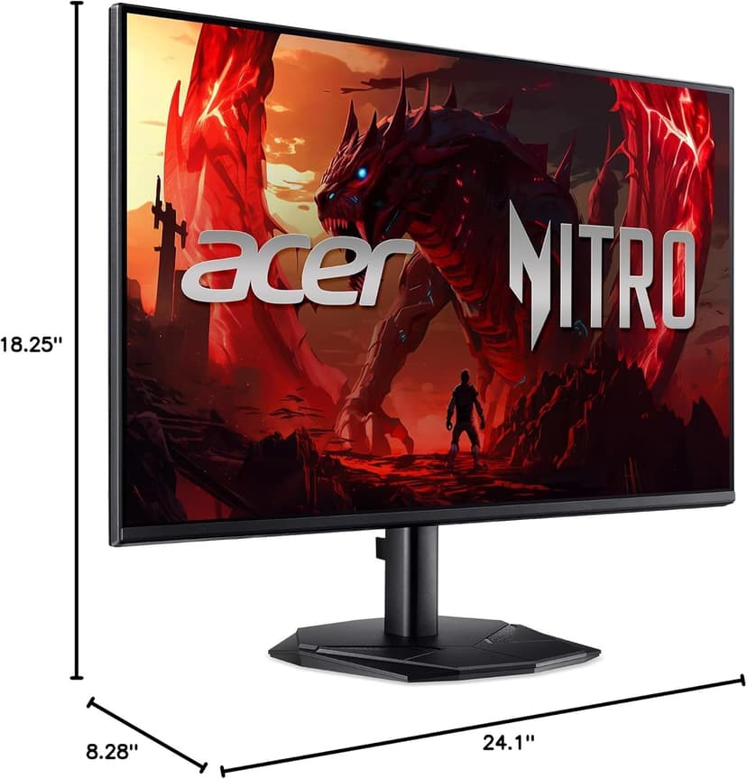 Acer Nitro 27” Gaming Monitor | Full HD 1920 x 1080 | IPS | ZeroFrame | AMD FreeSync | 144Hz Refresh Rate | 1ms (VRB) | sRGB 99% | 1 x Display Port 1.2 and 1 x HDMI 1.4 | KG271 P6bip