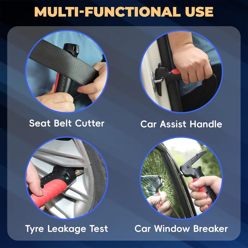 4 in 1 Car Handle Assist for Elderly Car Door Handle - Multifunction Car Transfer Aid - Help Elderly Get Out of Car, Auto Cane Portable Vehicle Support Handle for Seniors, Handicapped, Max 450 Pounds B0D6YV73LJ