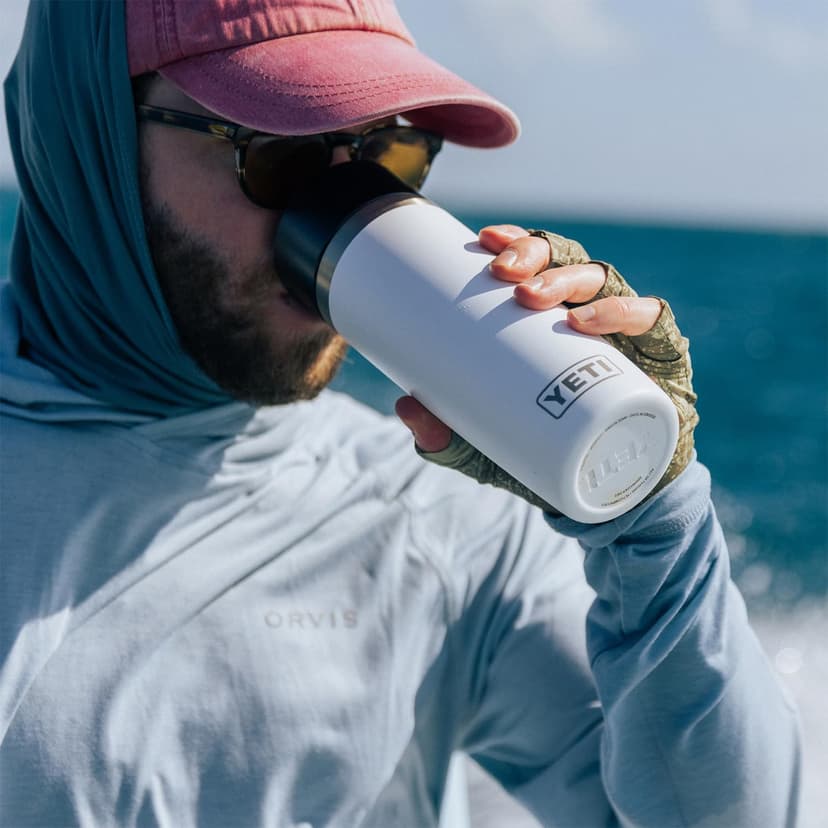 YETI Rambler 16 oz Travel Bottle, Stainless Steel, Vacuum Insulated with Leakproof Commuter Cap, Black