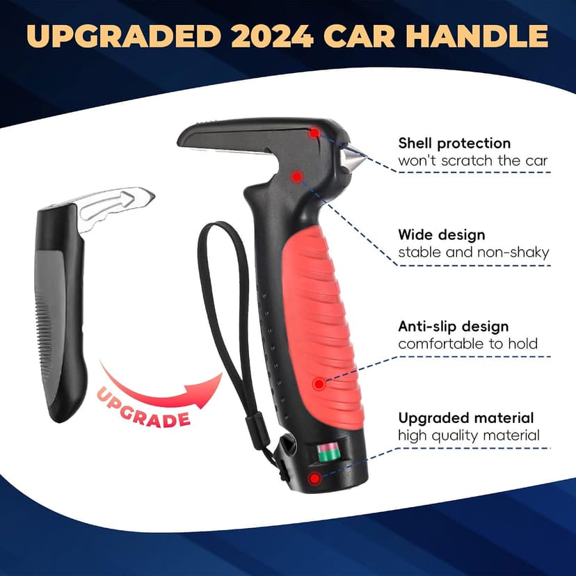 4 in 1 Car Handle Assist for Elderly Car Door Handle - Multifunction Car Transfer Aid - Help Elderly Get Out of Car, Auto Cane Portable Vehicle Support Handle for Seniors, Handicapped, Max 450 Pounds B0D6YV73LJ