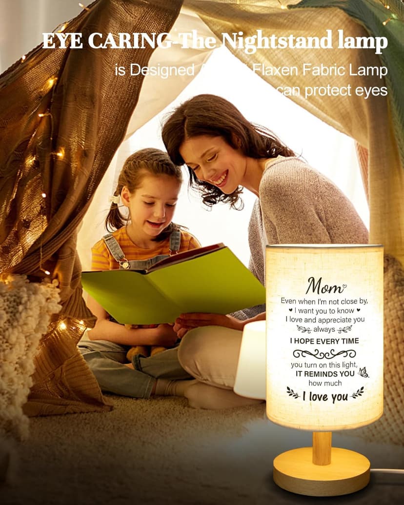 Birthday Gifts for Mom from Daughter Son, Christmas Mothers Day Gifts for Mom Gifts, Mother Lamp Decor for Bedroom Decor SOUHONEY Gifts for Mom from Daughter Son, Table Lamp for Mom Birthday Gifts B0CZP5CH5T