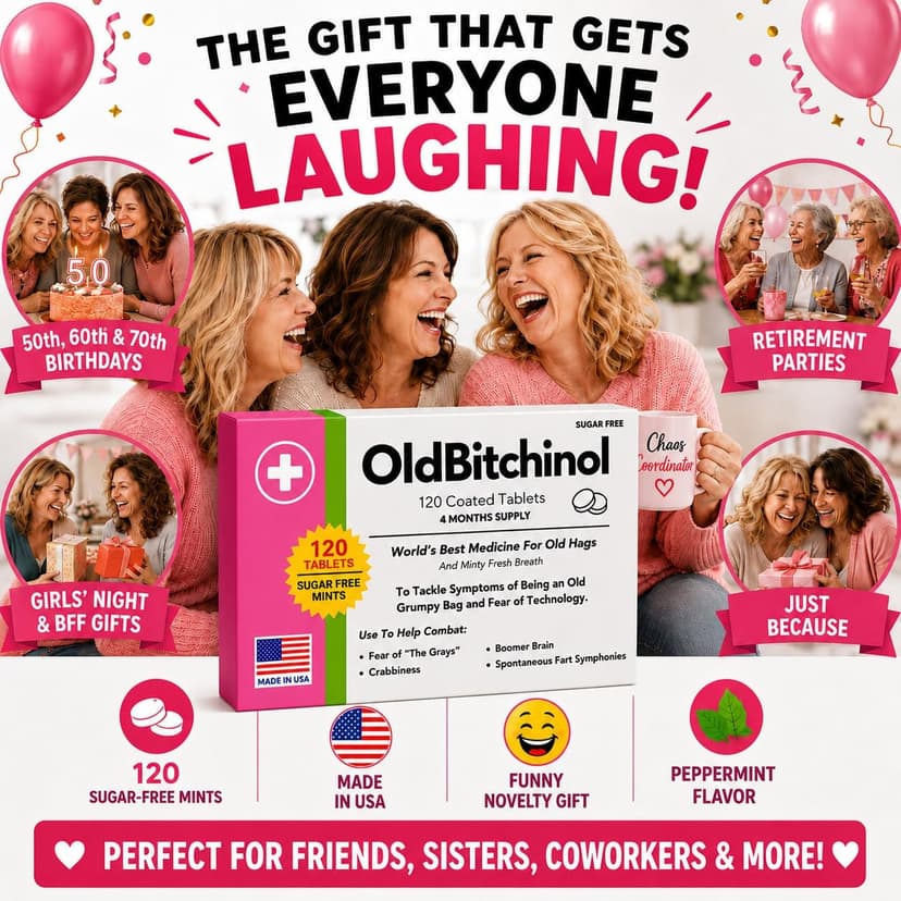 Funny 30th 40th 50th 60th 70th Birthday Gag Gifts fo Her Old Hag Menopause Jokes Novelty Mother's Day Present Funny Birthday Gag Gift for Women -120 Sugar-Free Mints Made in USA B0FYYPZS9K