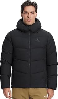 Pioneer Camp Men's Down Jacket 700 Fill Winter Insulated Puffer Jackets Water-repellent Warm Puffy Coat with Hood