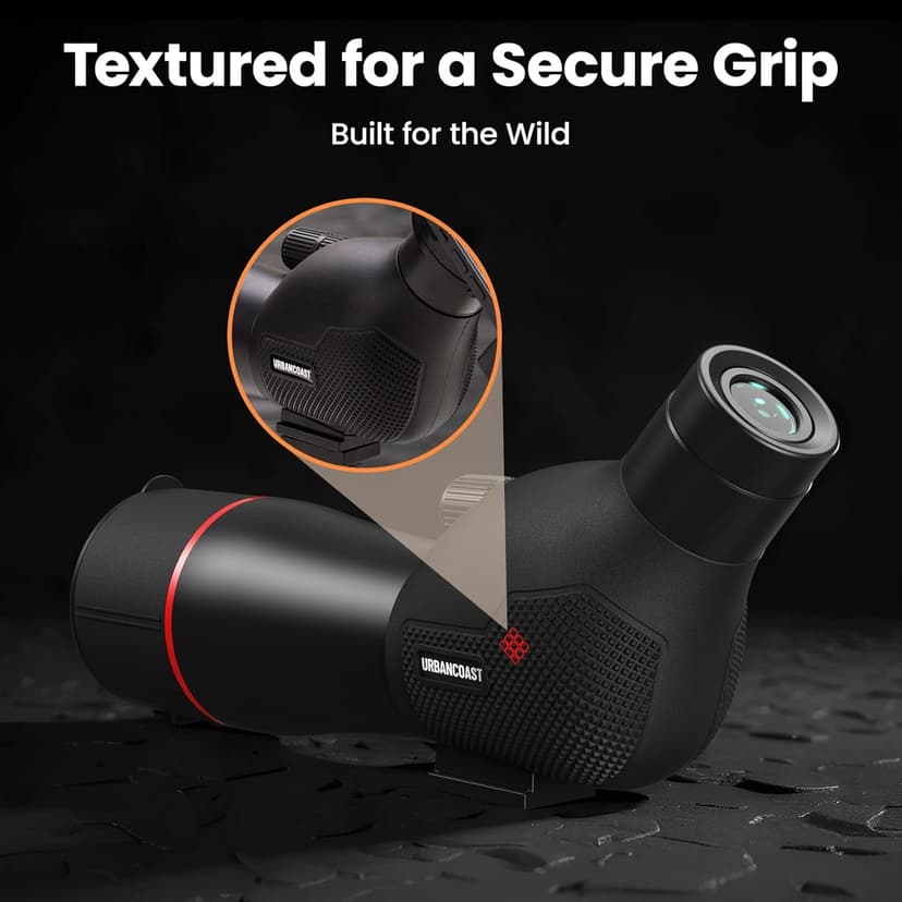 Spotting Scope 20-60x60mm - Waterproof IPX7 Spotter Scope with Phone Adapter and Tripod, Portable for Bird Watching Wildlife observing and Hiking, Black