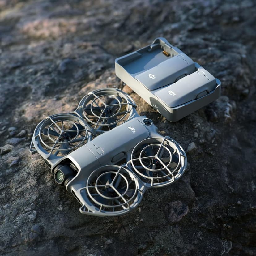 DJI Neo 2 Fly More Combo (Drone Only), 4K Drone With Camera, Palm Takeoff & Landing, Gesture Control, ActiveTrack, Omnidirectional Obstacle Sensing, 3 Batteries