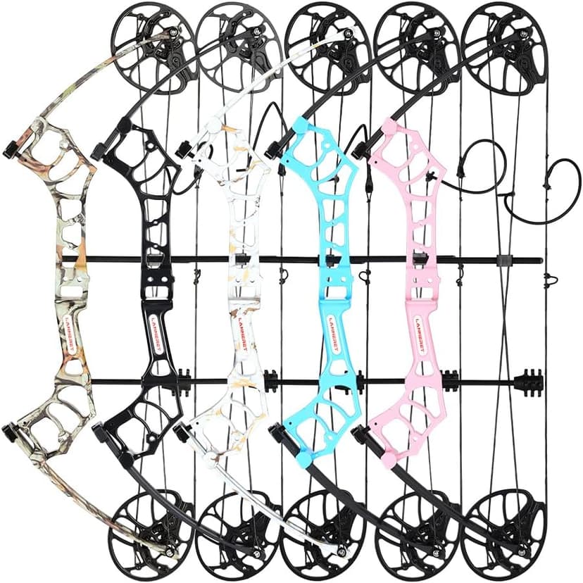 Compound Bow Package for Youth & Adults,Beginners and Women,22.5"-30" Draw Length,10-50 Lbs Draw Weight,290fps,Limbs Made in USA,Hunting Bow Archery Set
