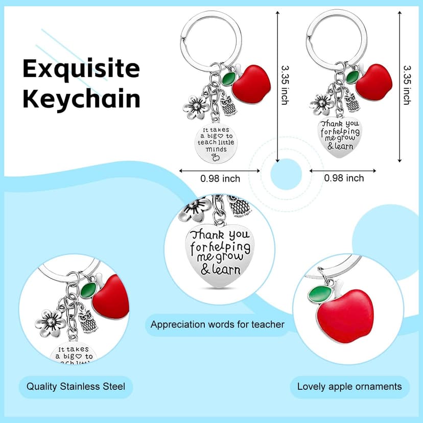 UAREHIBY 12 PCS Teacher Appreciation Gifts in Bulk, 20 OZ Wine Tumbler Teacher Gifts, Graduation Gift with Keychain,Best End of Year Teachers Gift with Cosmetic bag for Women Men