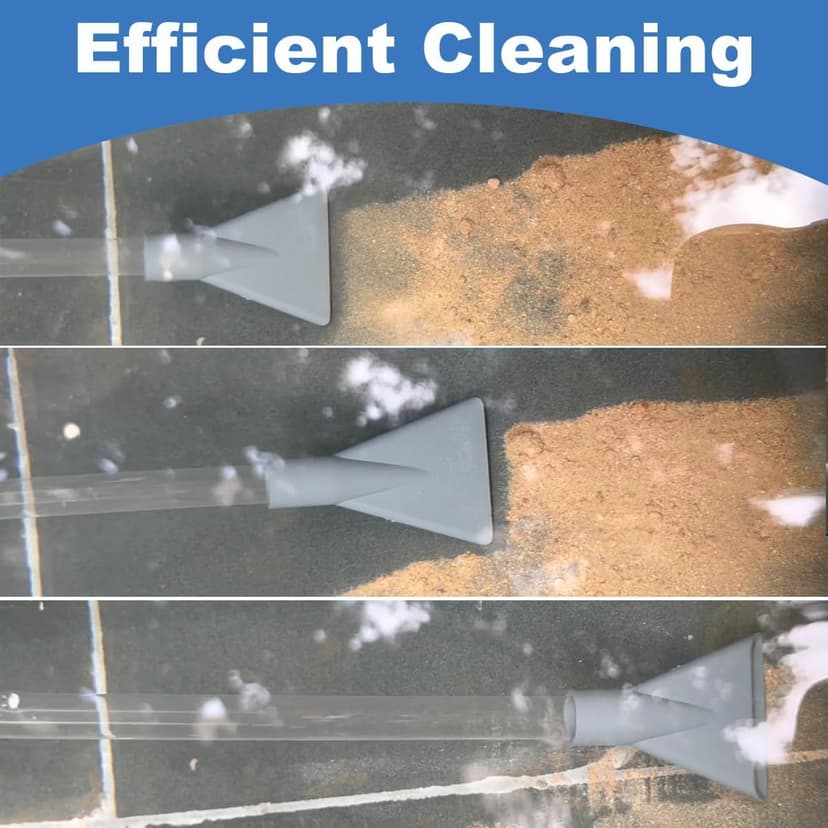 Hot Tub Vacuum Spa Vac, Manual Spa Vacuum Wand Cleaner 10ft Cordless Pool Cleaner, Hot Tub Suction Pipe Siphon Constant Suction, Handheld Flexible Hose for Dirt,Grass, Debris with 3 Cleaner Heads