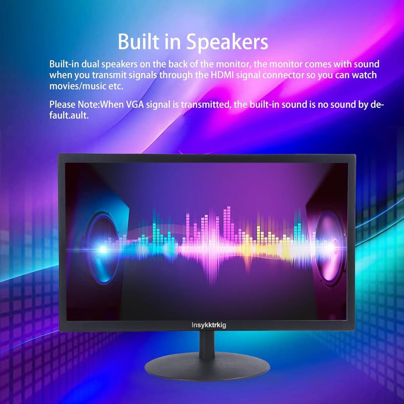 Touchscreen Monitor 21.5" FHD 1080P Multi-Touch Screen HDMI VGA Type-B Dual Speakers,75Hz,VESA,Brightness 300cd/m²,Tilt Adjust,PC Office Laptop Business Computer Desktop Touch Display