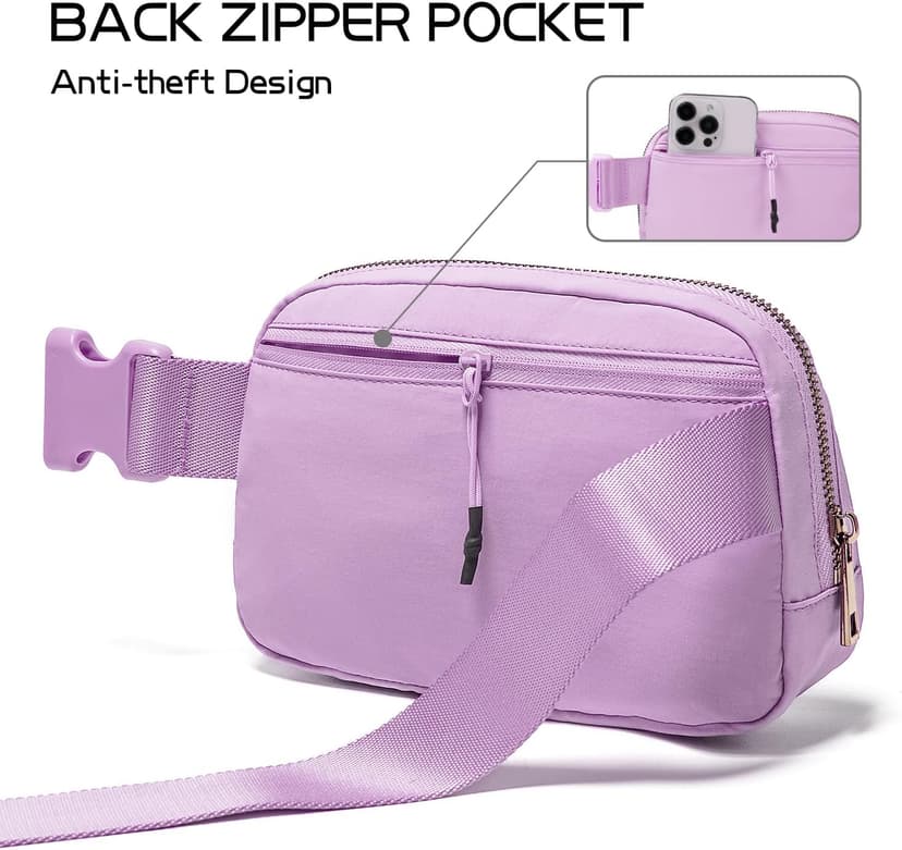Gitus Gifts for 8 9 10 11 12 Year Old Girls Belt Bag Fanny Pack Crossbody Bags with Initial Letter Patch Cute Stuff Birthday Gifts for Teen Girls Women Personalized Trend Stuff (Lavender-E)