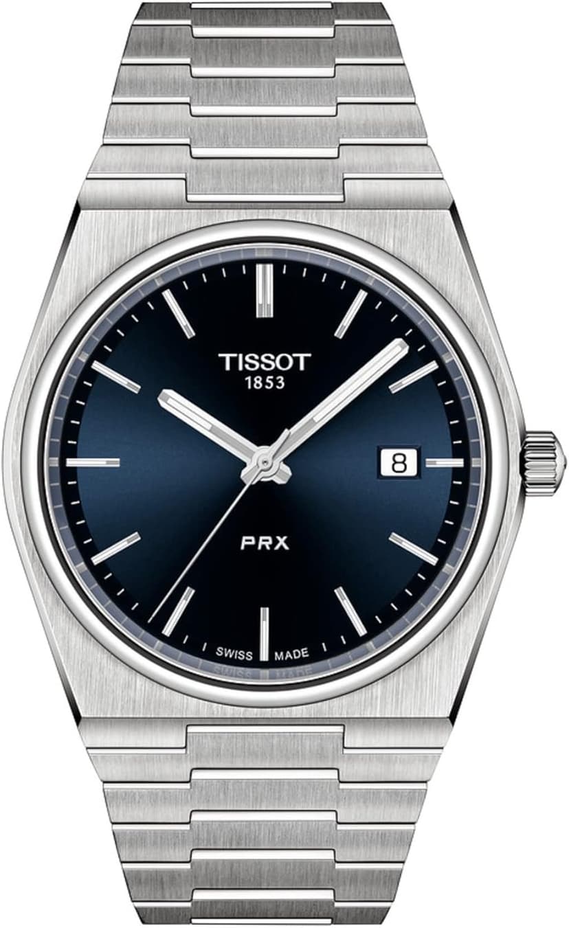 Tissot Men's PRX 316L Stainless Steel Case Dress Watch Grey T1374101104100