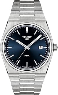 Tissot Men's PRX 316L Stainless Steel Case Dress Watch Grey T1374101104100