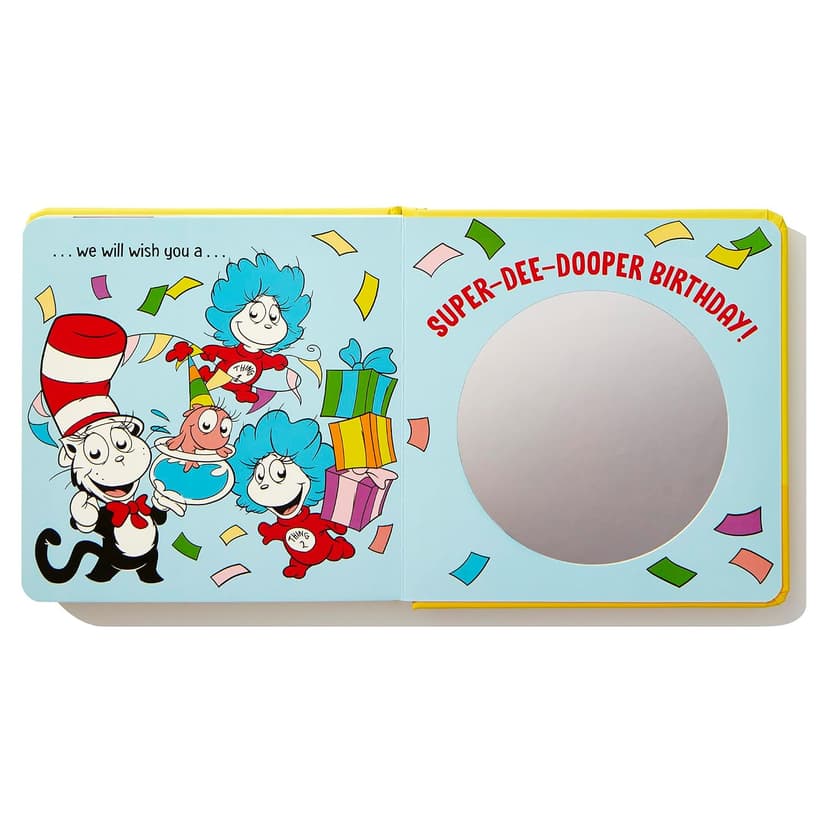 Happy First Birthday! With Dr. Seuss Babies: An Interactive Lift-the-Flap Board Book with a Mirror (Dr. Seuss Babies Board Books) 0593813359