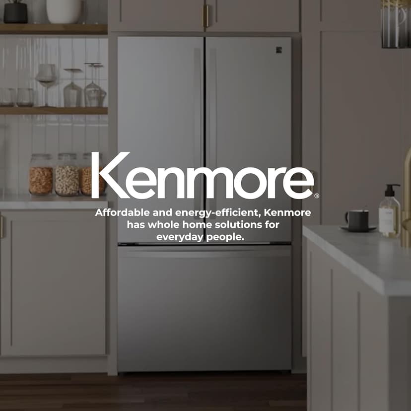 Kenmore 36" French Door Refrigerator with Freezer - Accela Chill, Adjustable Shelving, Humidity Controlled Crispers, ENERGY STAR Certified, 20.3 cu. ft. Capacity, Fingerprint Resistant Stainless Steel