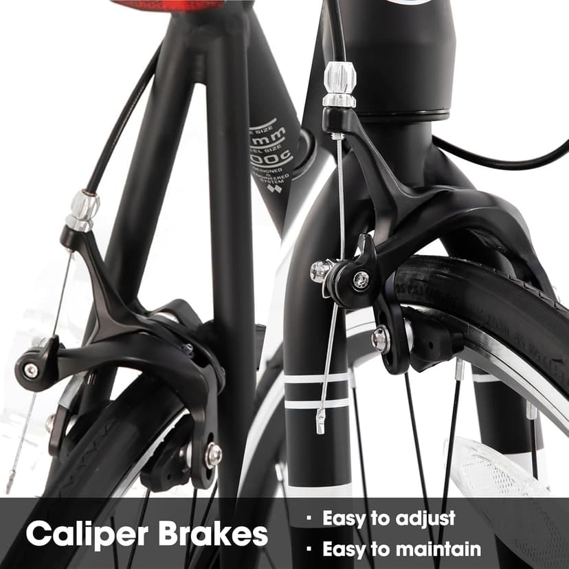 HILAND 700C Road Bike, 14 Speeds Sport Bike, Light Weight Aluminum Frame, Racing Bike for Men Women Adult Bicycle