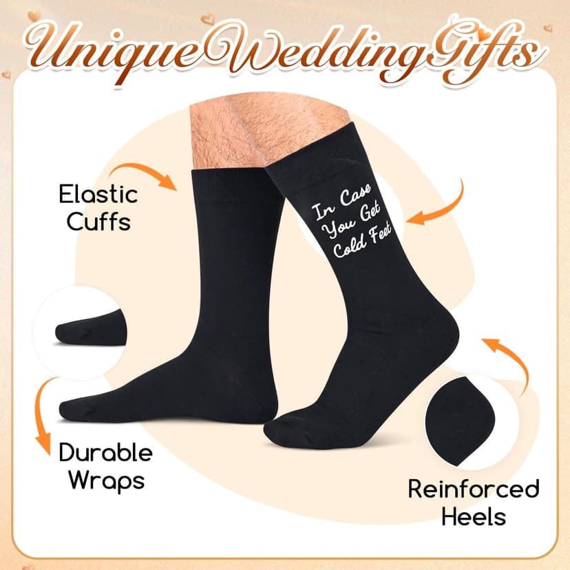 Zmart Wedding Gifts for Groom - Wedding Socks for Men, Engaged Socks, Groom Gifts from Bride