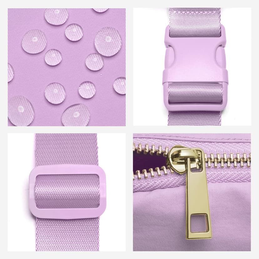 Gitus Gifts for 8 9 10 11 12 Year Old Girls Belt Bag Fanny Pack Crossbody Bags with Initial Letter Patch Cute Stuff Birthday Gifts for Teen Girls Women Personalized Trend Stuff (Lavender-E)