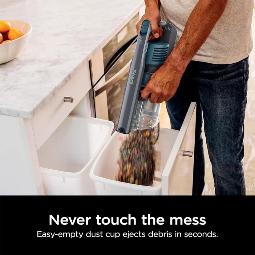 Shark Pet Pro Cordless Lightweight Stick Vacuum Cleaner, Self Cleaning Brushroll, 40 Min Runtime, Removable Handheld, XL Dust Cup, Teal/Grey (Renewed)