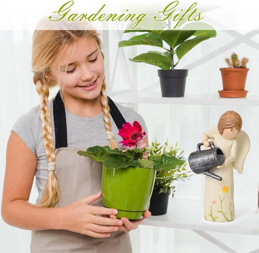 Garden Gifts for Mom, Sisters, Friends, New Home Gift Ideas, Unique Sculpted Hand-Painted Figurine Gardening Gifts for Women, Garden Gift for Gardeners Woman B0DCN2H3B2