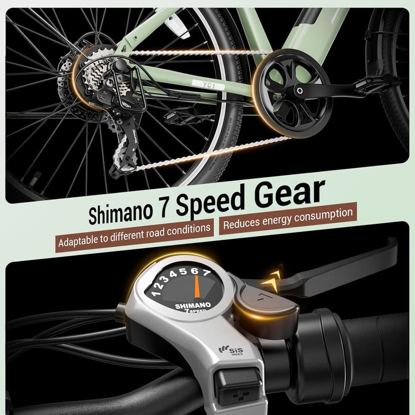 Electric Bikes for Adults, 26"/27.5" E Bikes for Adults with 1200W Peak Motor, 28 MPH, 50+ Miles Range Electric Bicycle, E Mountain Bike with 480WH Removable Battery, UL Certified