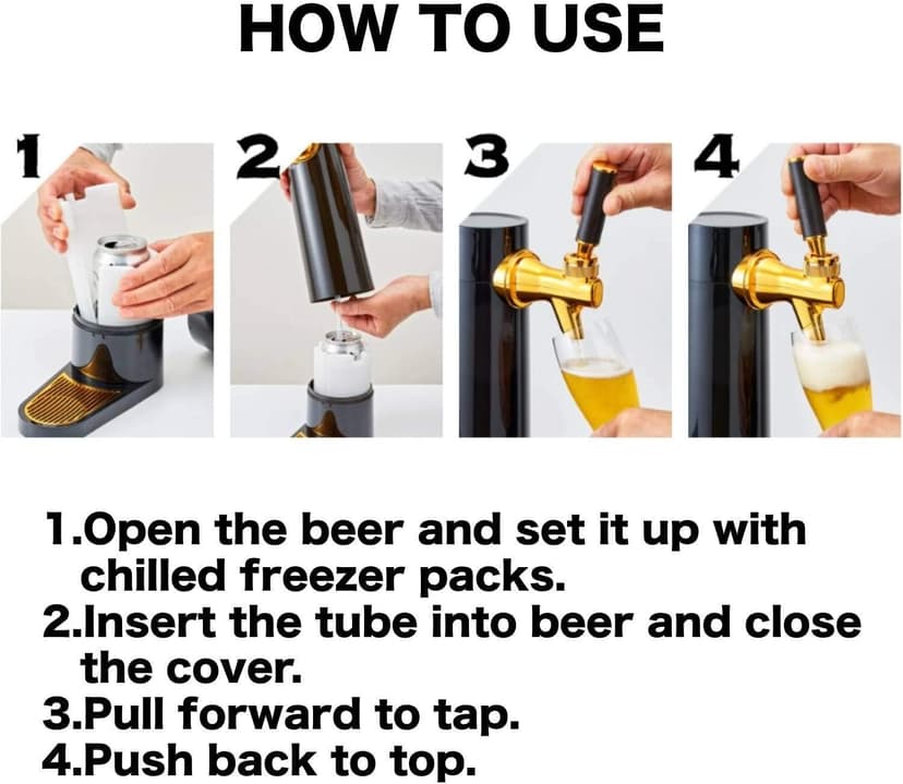 GREEN HOUSE: Draft Pour Beer Dispenser & Ultra Fine Foam Maker - Mini Kegerator for Home. Draft Pour and Ultra Fine Foam covering top makes your regular beer taste delicious and keep longer.