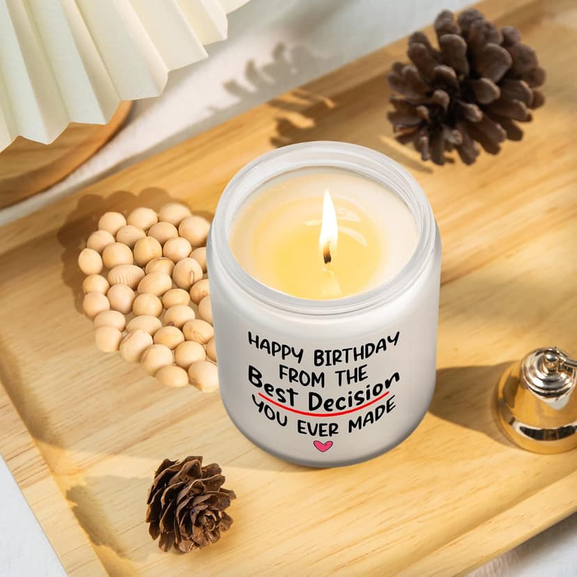 Funny Women Happy Birthday Gifts Ideas for Her Him Girlfriend from Boyfriend Her Him Birthday Gifts for Wife from Husband, 7Oz Lavander Scented Candles B0BF59J8K4
