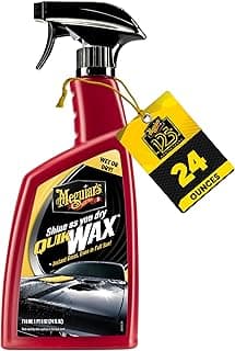 Meguiar's A1624 Quik Wax - Easy-to-Use Spray Wax for Gloss, Shine & Protection - Wet or Dry Use, 24 Oz.