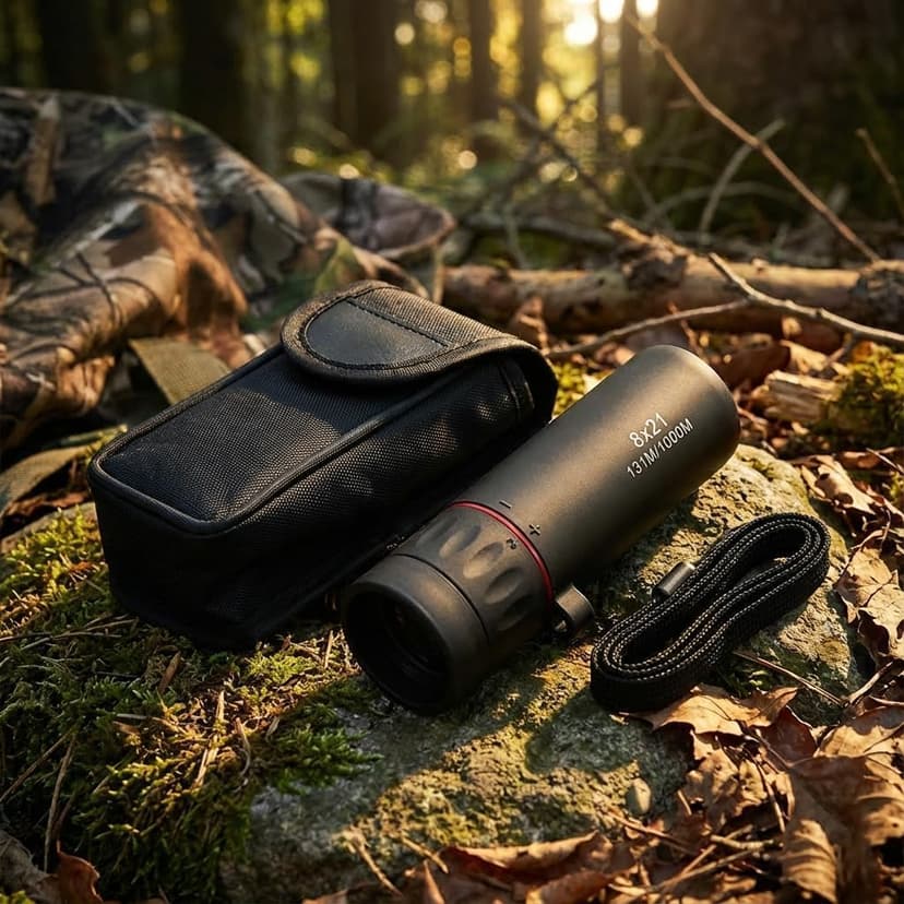 8x21 HD Monocular Telescope Optical, Clear Vision Pocket Scope & High Power, Mini Monoculars for Men Women, Outdoor Gear for Camping, Hunting, Sports, Travel