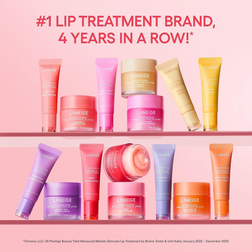 With Shea & Murumuru Butters for Hydrating, Moisturizing, Glossy, Non-Sticky Shine LANEIGE Lip Glowy Balm | Sheer Tinted Lip Treatment Balm Tube B0DVH22M8S