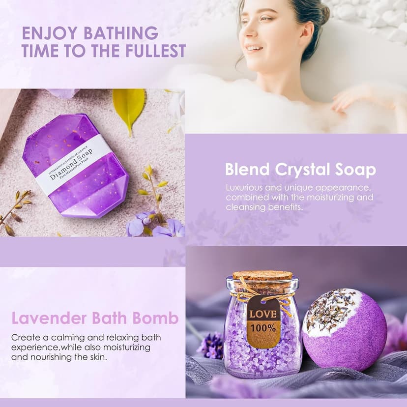 Christmas Gifts for Women, Unique Birthday, Valentines, Galentines, Mothers Day Gift for Women, Mom Her, Wife, Teacher, Best Friend, Girlfriend, Sister, Coworker (Lavender)