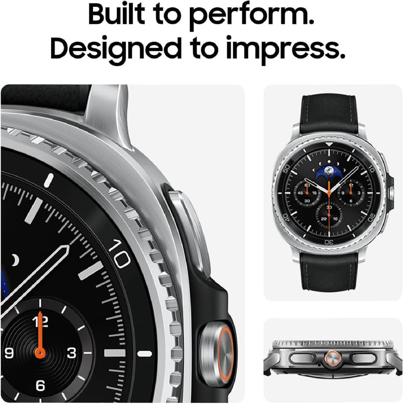Samsung Galaxy Watch 8 Classic (2025) 46mm Bluetooth Smartwatch, Cushion Design, Rotating Bezel, Quick Button, Sleep Coaching, Running Coach, Energy Score, Black [US Version, 2 Yr Warranty]