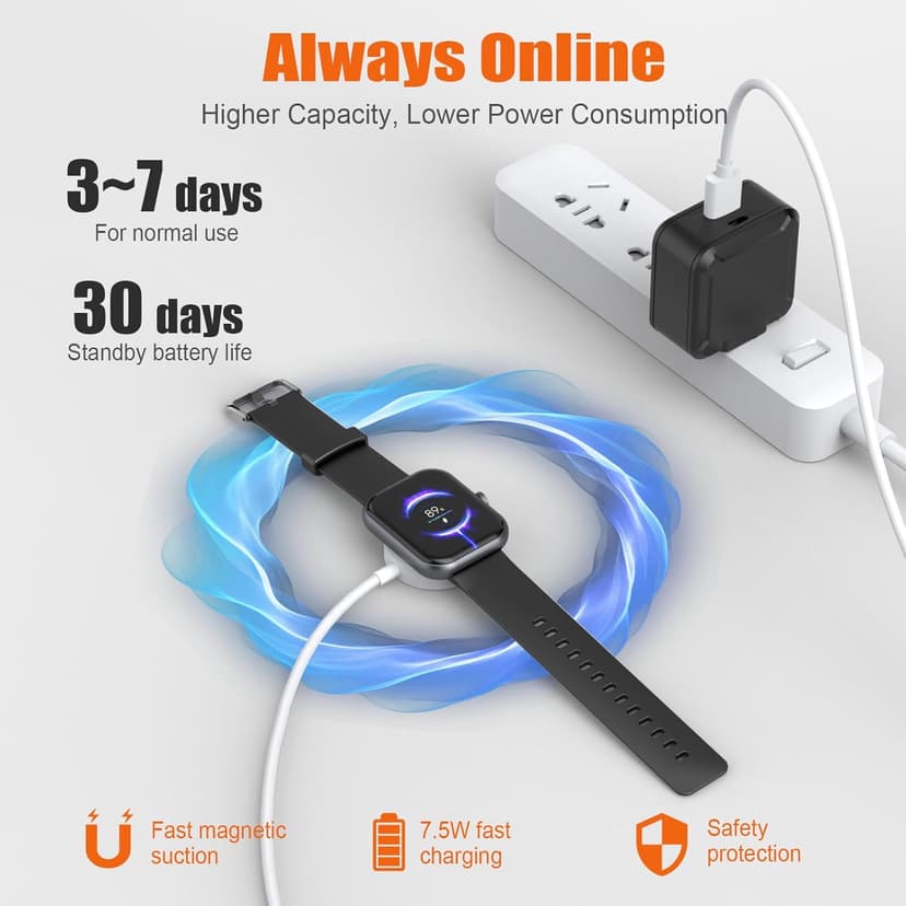 Smart Watch for Men Women (Answer/Make Call), 2025 1.83" HD Touchscreen Fitness Tracker, 110+ Sport Modes, Fitness Watch with Heart Rate/Sleep Monitor/Step, IP68 Waterproof Smartwatch for Android iOS