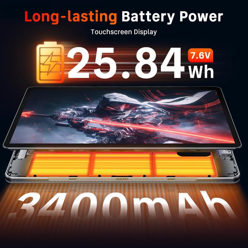 Tylvx 2-in-1Tablet Computer, 10.1" Touchscreen Tablet PC with Stylus and Case, Intel m3 8100Y up to 3.4GHz, 12GB RAM 256GB SSD, Win 11,for Home, Business, Students, Digital Sketching(Without Keyboard)