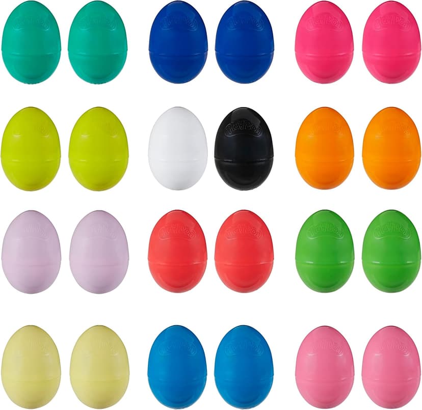 Play-Doh Eggs 24-Pack, Dinosaur & Dragon Egg Hunt Toys, Modeling Compound for Birthday Gifts & Party Favors, Easter Basket Stuffers, Kids Ages 2 and Up (Amazon Exclusive) B07VS46CXT
