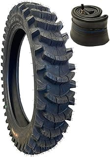 Scoop36 110/100-18 Sand Mud Dirt Bike Tire with Heavy Duty 2.5mm Inner Tube
