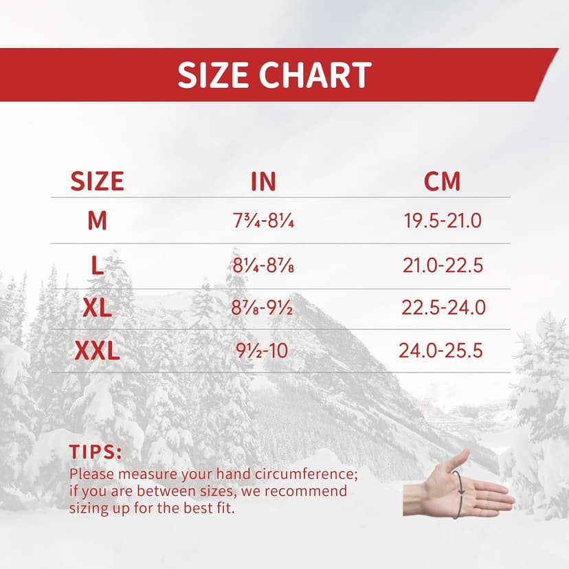 HANDLANDY Genuine Sheepskin Leather Gloves for Men Winter Driving Warm Thermal Wrist Gloves Fleece Lining for Cold Weather